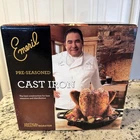 Emeril Cast Iron Vertical Chicken Roaster Pre Seasoned All-clad New. Price: $50.00.