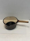 Corningware Vision 1 Liter Amber Glass Sauce Pan W/spout. Non-stick Surface Used. Price: $10.00.