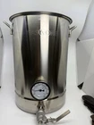 Gasone 7 Gallon Stainless Steel Home Brew Kettle Pot Pre Drilled Open. Price: $125.00.