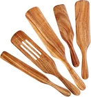 Teak Spurtle Kitchen Cooking Utensil 5 Pcs Non Stick Wooden Spatula Spoon New. Price: $12.80.