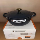 Le Creuset Marmite Star Relief 22CM 2.6L Navy Gold Knob Enamel Cast Iron New. Price: $465.88.