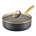 Farberware Forged Induction Ceramic Nonstick Saute Pan With Lid, 3 Quart, Black New. Price: $49.37.