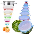 Yxyl 14 Pcs Reusable Silicone Stretch And Seal Lids For Food Storage, Blue New. Price: $14.72.
