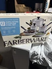 Farberware Cookware/pots And Pan Set, 12 Piece - Stainless Steel New. Price: $110.00.