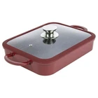 Curtis Stone Dura Pan+ Buffet With Glass Lid Refurbished - Red New. Price: $45.99.