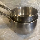 Cooks By Jc Penny Stainless Steel Heavy Pots One & Two Quarts Used. Price: $27.55.