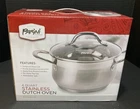 Parini 4 Quart Stainless Steel Dutch Oven W/lid New Box. Price: $25.00.