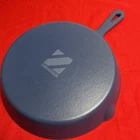Zakarian By Dash 9.5 Inch Nonstick Blue Cast Iron Skillet Titanium Ceramic Coat New. Price: $28.00.