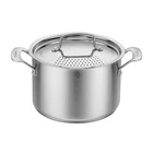 Cuisinart 5.75QT Stainless Steel Pasta Pot With Straining Cover New. Price: $86.99.