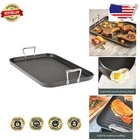 All-clad HA1 Hard Anodized Nonstick Grill Pan 13X20 Inch Oven Safe 500F New. Price: $226.79.