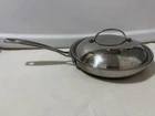Cuisinart Chefs Classic Skillet 10 Inch Stainless Steel 8422 24SA W/lid *flaw Used. Price: $9.99.