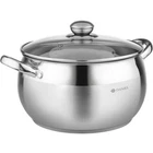 Daniks Classic 6.5 Quart Stainless Steel Stock Pot With Glass Qt, Silver. Price: $52.99.