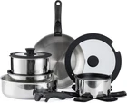Country Kitchen Cookware Set With Removable Handle, Oven & Rv Safe Pots Pans New. Price: $116.33.