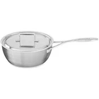 Kitchenaid Stainless Steel Pro Seven-ply 2.0-QUART Conic Saute Pan With Lid New. Price: $157.98.