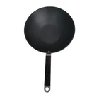 Commercial Aluminum Cookware 10.5 Flat Bottom Wok G165 Hc W/wood Handle Used. Price: $29.99.