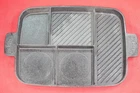 Jim Beam Pre Seasoned Cast Iron Griddle Pan Black 5 In 1 New No Box. Price: $30.00.