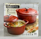 Tramontina Dutch Ovens Enameled Red 3.5QT & 5.5QT 2 Pack Used. Price: $25.00.