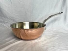 Mauviel 1830 Copper M'6 Chefs Pan Round Bottom 2QT Stainless Steel Handle Used. Price: $225.00.