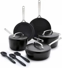 Greenpan GP5 Hard Anodized Ceramic Nonstick 14PIECE Cookware Pots And Pans Set B New. Price: $349.99.