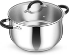 Stainless Steel Stock Pot, 8 Qt Cooking Soup With Visible Lid For Pasta, ... New. Price: $46.99.