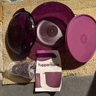 Tupperware Microwave Stack Cooker Starter Set New Purple. Price: $50.00.