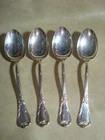 Modern Art Serving Spoons 1904 Nouveau Silverplate Monograms -#11. Price: $49.95.