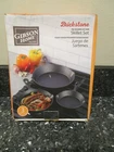 Gibson Home Cast Iron Skillet Set 3 Piece Nonstick Pre-seasoned Pan Frying Brick New. Price: $39.99.