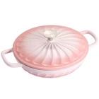 Nsirons Enameled Cast Dutch Oven 3.8 Quart Pot Lid Shallow New. Price: $70.36.