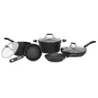 Starfrit The Rock 8PC Non-stick Cookware Set Forged Aluminum, Oven Safe New. Price: $146.08.