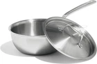 Professional 2 Quart Stainless Steel Saucier Pan - Induction Ready, Made Ital New. Price: $264.99.