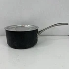 Calphalon Pot 1/2 Qt Aluminum 8702 W/lid. Non-anodized 306 Used. Price: $19.95.