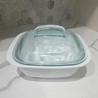Corningware Simply Lite Glass Casserole Dish With Lid 1.5 Qt 1.4 Usa Used. Price: $25.99.