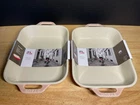 Staub Ceramic Baking Dish Light Pink Lot Of 2 New!. Price: $59.99.