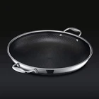 Hexclad 14" Hybrid Nonstick Fry Pan W/ Lid Induction Oven Safe New. Price: $139.00.