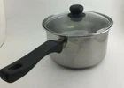 Vintage Mirro 3.75 Qt Stainless Clad Sauce Pan W/ Glass Lid Usa 8.75 Wide Used. Price: $24.99.