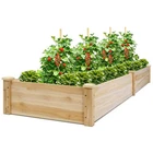 Costway Wooden Vegetable Raised Garden Bed Backyard Patio Grow Flowers Planter New. Price: $64.99.
