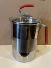 Kuhn Rikon 4TH Burner Asparagus Pasta Tall Pot Steamer Lid & Basket Stainless Used. Price: $22.99.