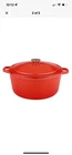 Berghoff Cast Iron 5QT. Oval Dutch Oven 11.5" With Lid, Orange New. Price: $110.69.