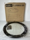 Walfos 3-IN-1 Universal Lid For Pots Pans Skillets 13"-15" Glass & Silicone Rim New. Price: $38.97.