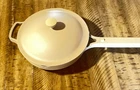 Our Place 10.5-INCH Ceramic Nonstick Pan W/lid & Steamer Tray Basket Used. Price: $39.00.