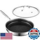Moutius 10-INCH Frying Pans, Ceramic Coating Stainless Steel New. Price: $79.29.