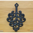 Footed (3) Cast Iron Trivet Tree Of Life 4 X3 Functional Decorative Nobrand Used. Price: $9.79.