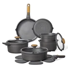 Carote 24PC Nonstick Cookware Set With Detachable Handle Black New. Price: $71.99.