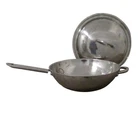 Wolfgang Puck Cafe Collection Large Wok 18/10 Stainless 13" W/ Lid Used. Price: $35.00.