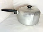 Vtg Wagner Ware Sydney Magnalite Qt Sauce Pot 4684-M With Lid Double Spouts Used. Price: $99.99.