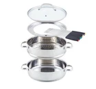 Nuwave 31121 Ultimate Cookware Set Silver Steamer & Fondue Stainless Steal Pc New. Price: $35.00.