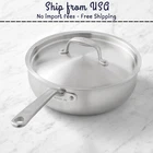Made Stainless-steel Saucier, 3-QT. New. Price: $113.89.