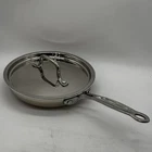 Cuisinart 8 Stainless Steel Induction Ready Skillet W/lid Model MCP22-20 Tri Used. Price: $26.99.