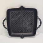 Pioneer Woman Skillet 10" Square Cast Iron Panini/ Steak Frying Pan- Heavy Used. Price: $28.00.
