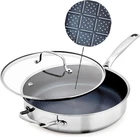 Blue Diamond Hybrid Nonstick Stainless Steel 4QT Saute Pan With Glass Lid, Pf... New. Price: $102.45.